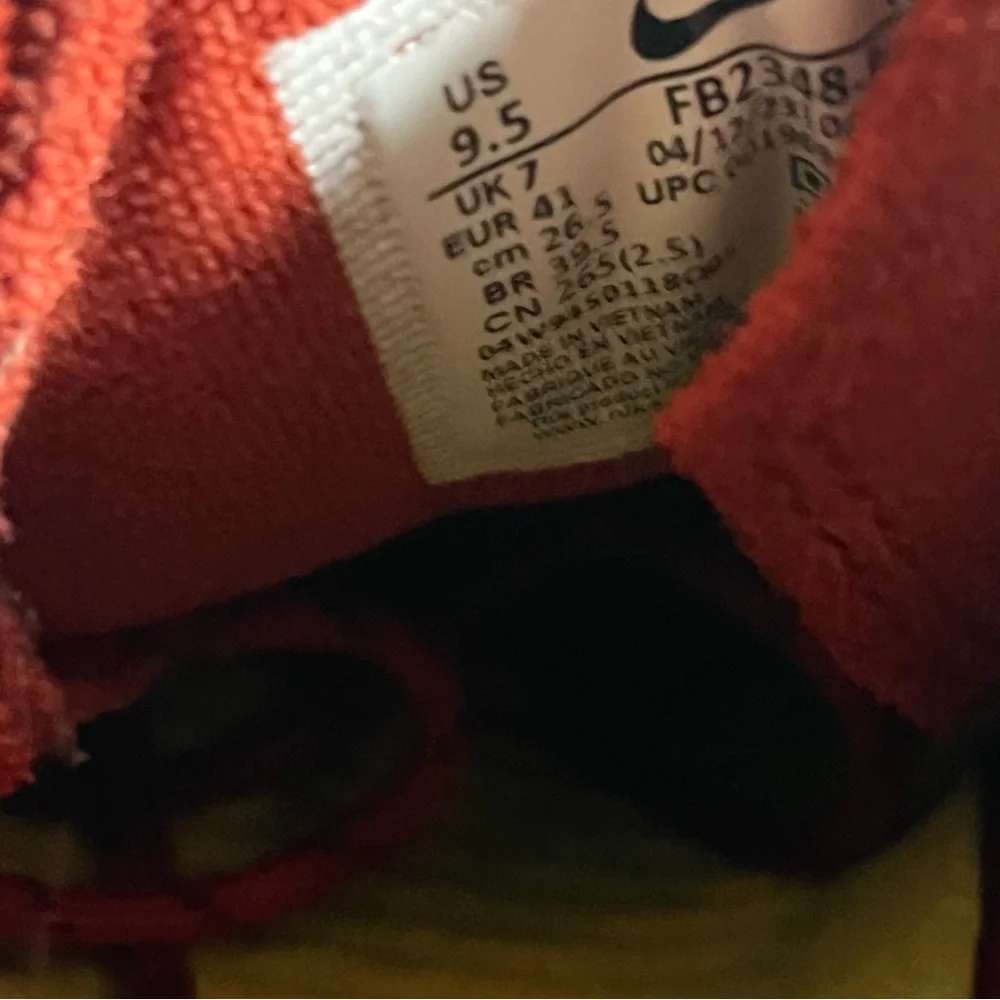 Nike Air Force 1 Wild Low ‘Rugged Orange’ Women’s Size 9.5 Sneakers Shoes - Picture 10 of 11